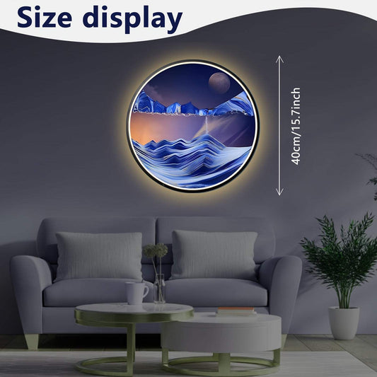 Sand Art LED Wall Sconce - Moving Sand Art Wall Lamp