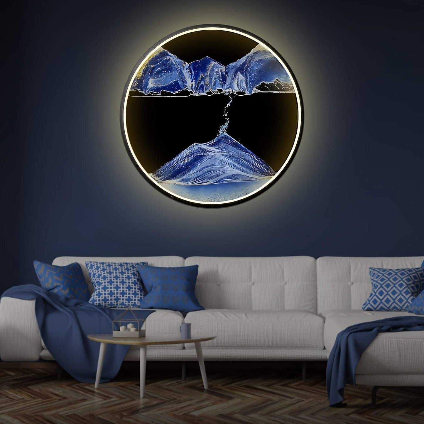 Sand Art LED Wall Sconce - Moving Sand Art Wall Lamp