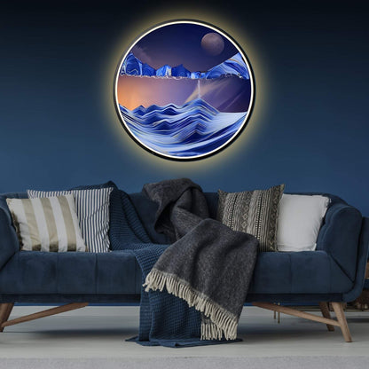 Sand Art LED Wall Sconce - Moving Sand Art Wall Lamp