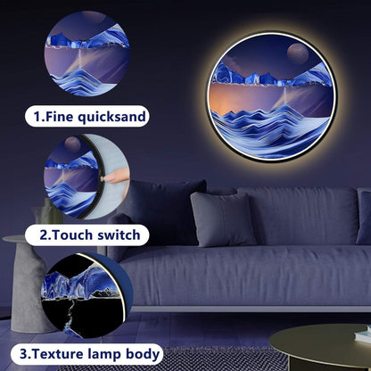 Sand Art LED Wall Sconce - Moving Sand Art Wall Lamp