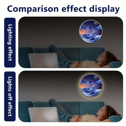 Sand Art LED Wall Sconce - Moving Sand Art Wall Lamp