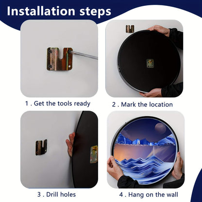 Sand Art LED Wall Sconce - Moving Sand Art Wall Lamp