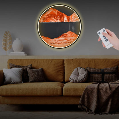 Sand Art LED Wall Sconce - Moving Sand Art Wall Lamp