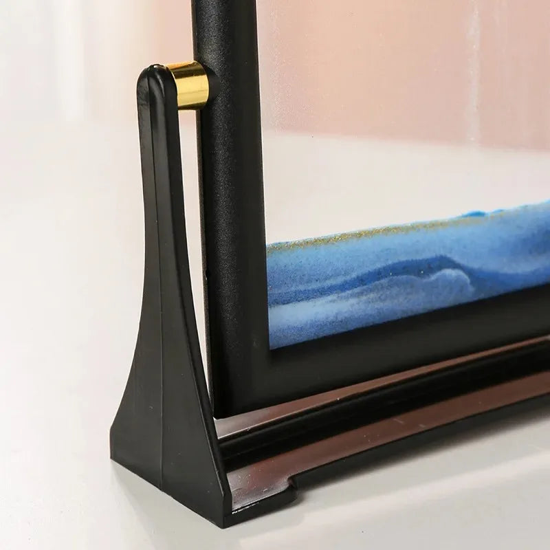 7" Square Glass Sand Art Hourglass